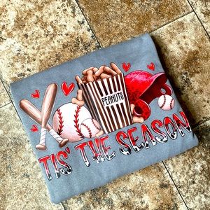 Long sleeve round neck baseball shirt